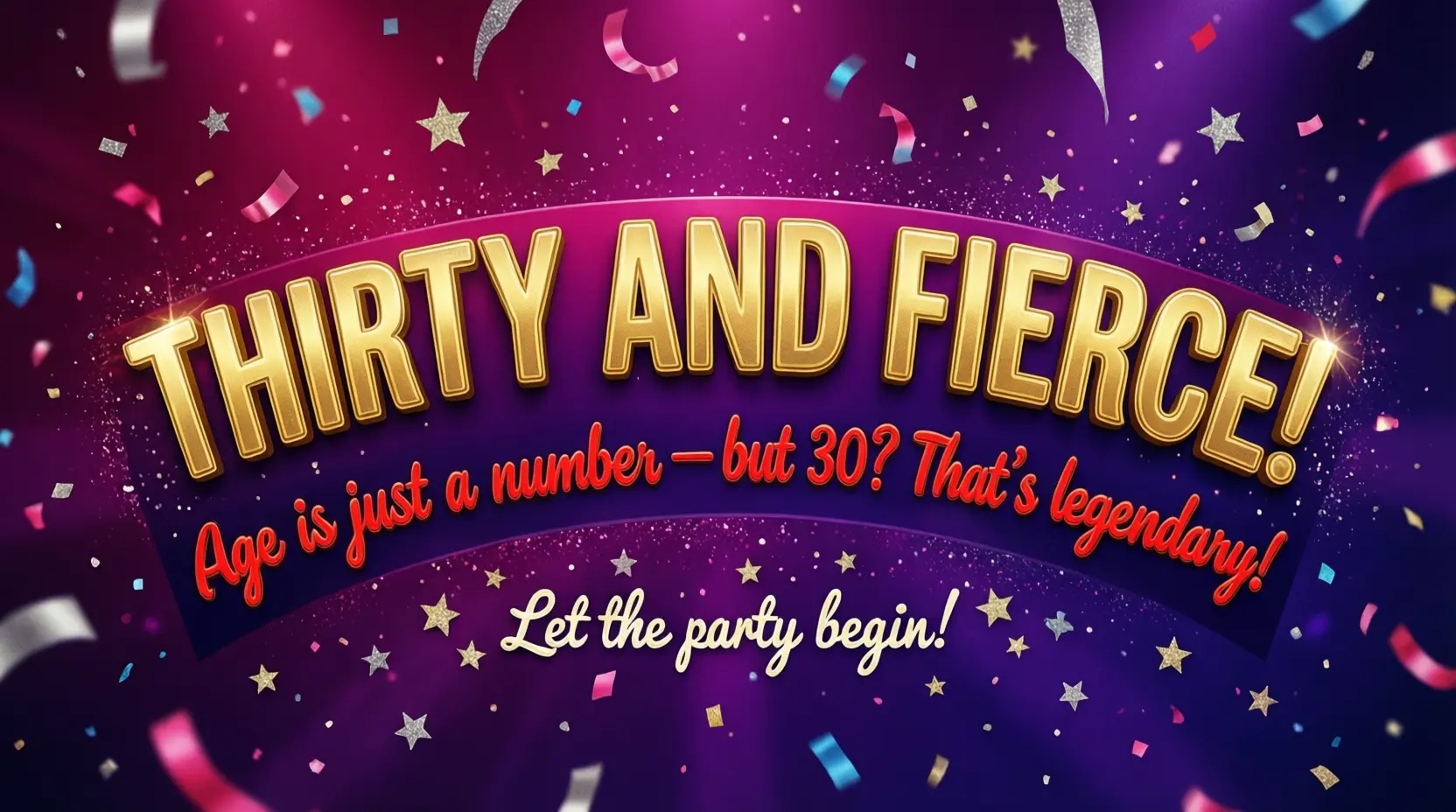 30th birthday slogans