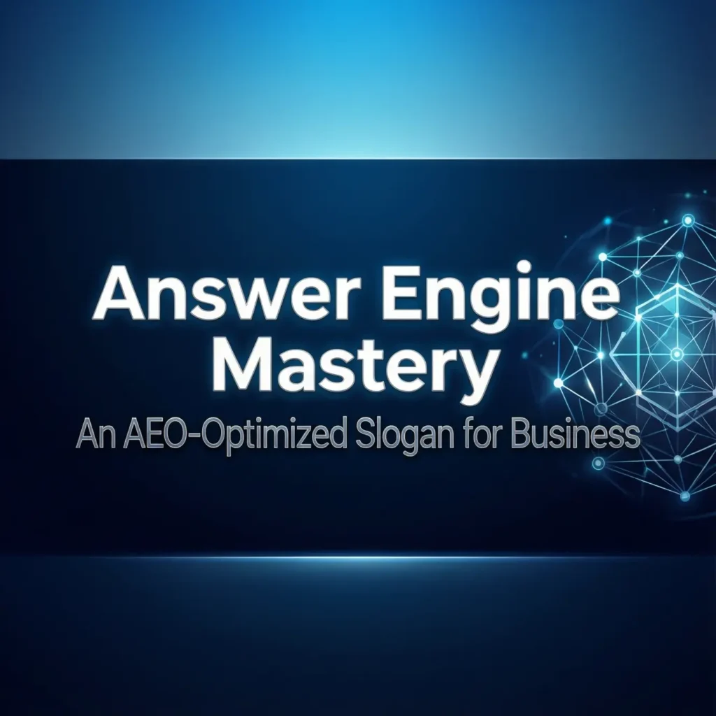 Answer Engine Mastery: An AEO-Optimized Slogan for Business