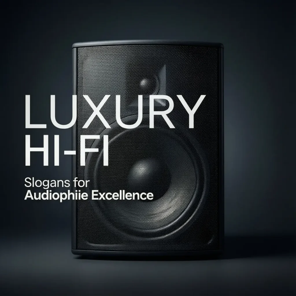 Luxury and Hi-Fi: Slogans for Audiophile Excellence