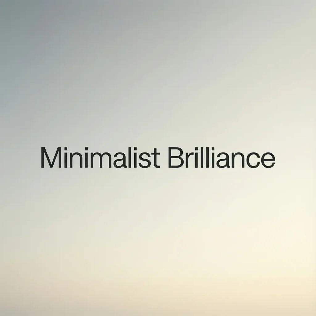 Minimalist Brilliance: A Short Phrase Slogan for 2026