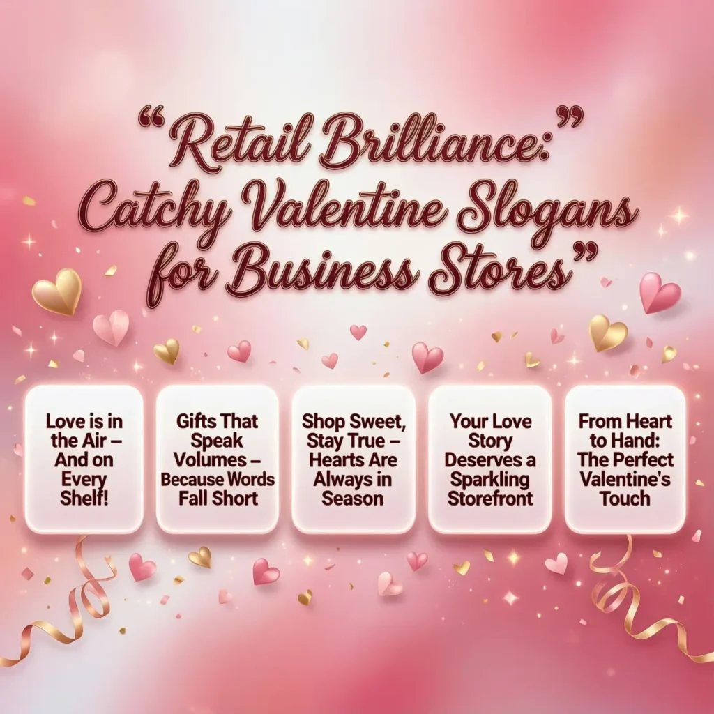 Retail Brilliance: Catchy Valentine Slogans for Business Stores 
