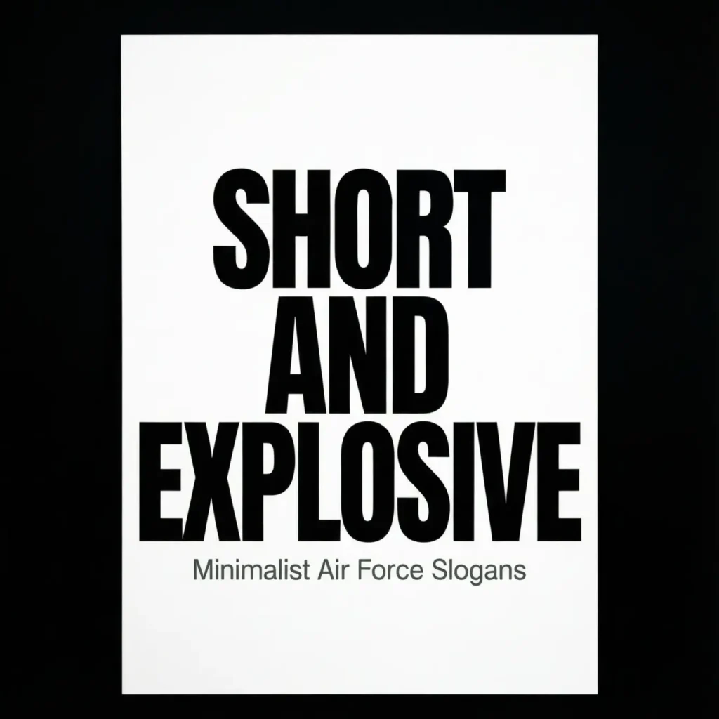 Short and Explosive: Minimalist Air Force Slogans