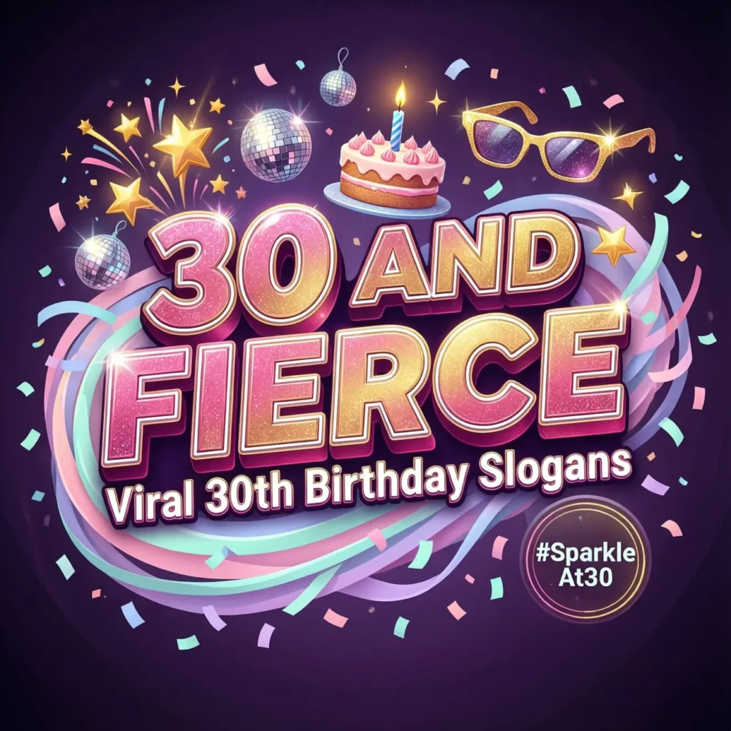 Social Media Sparkle: Viral 30th Birthday Slogans for Instagram