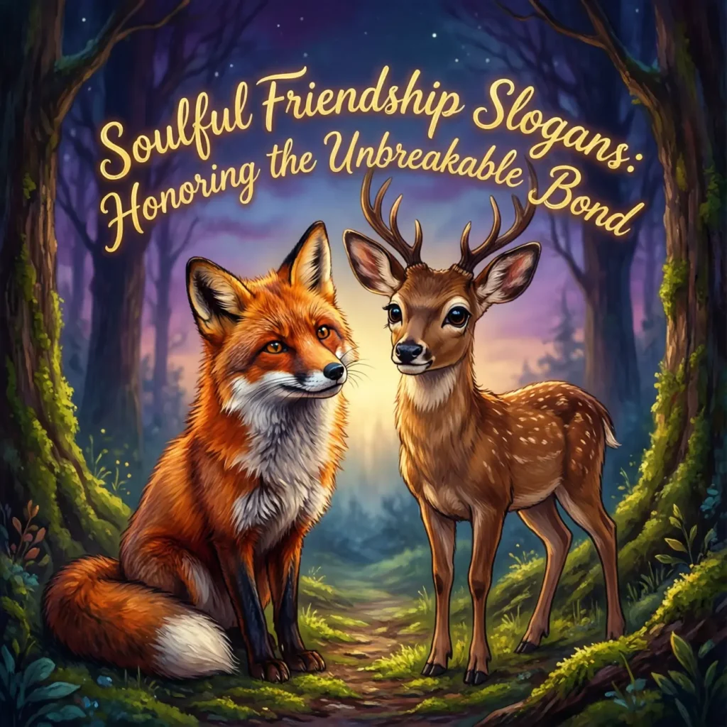 Soulful Friendship Slogans: Honoring the Unbreakable Bond