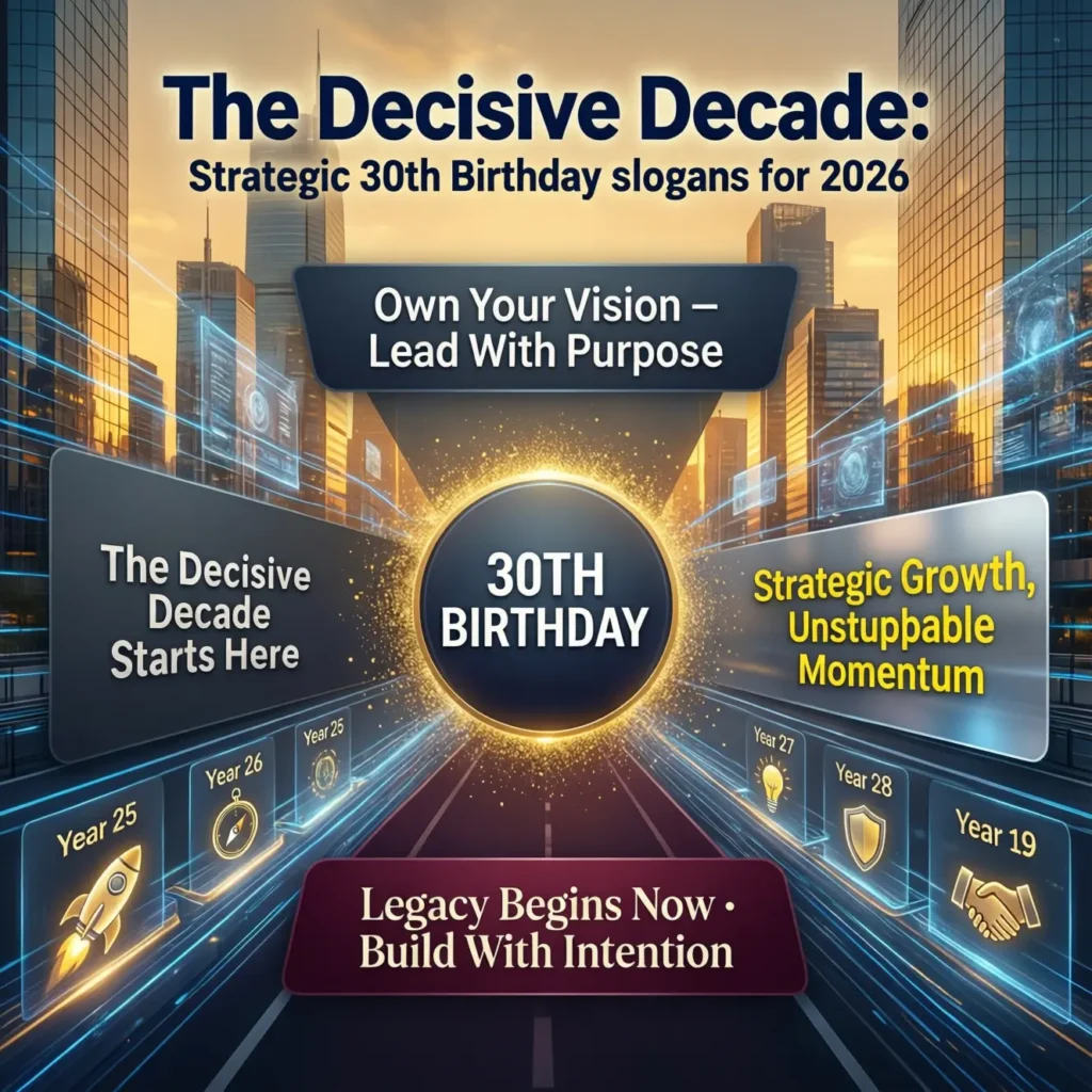 The Decisive Decade: Strategic 30th Birthday Slogans for 2026