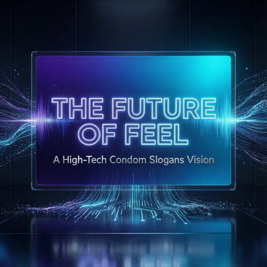 The Future of Feel: A High-Tech Condom Slogans Vision