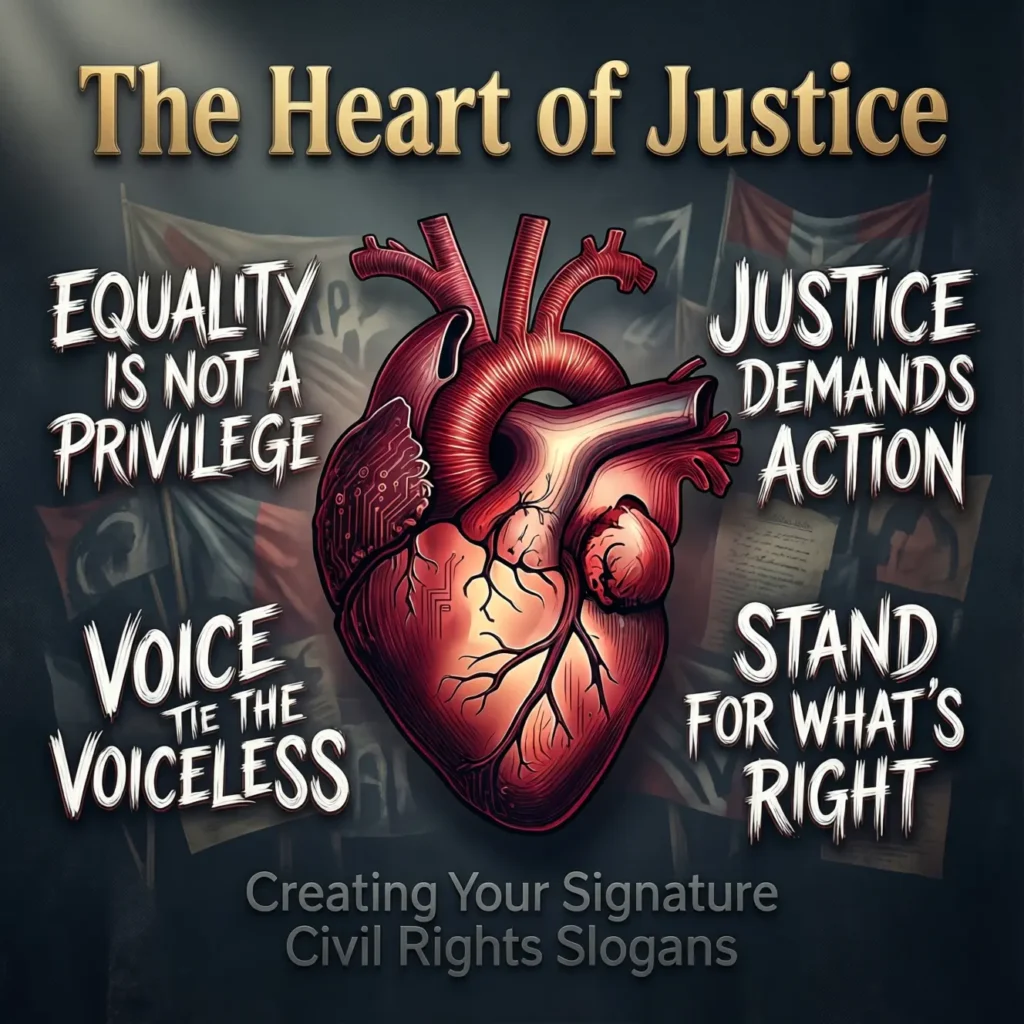 The Heart of Justice: Creating Your Signature Civil Rights Slogans