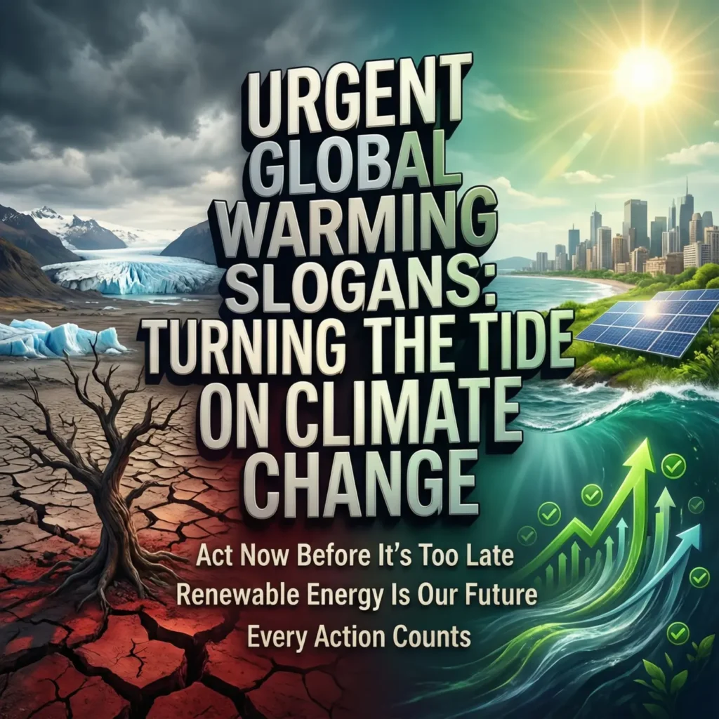 Urgent Global Warming Slogans: Turning the Tide on Climate Change 