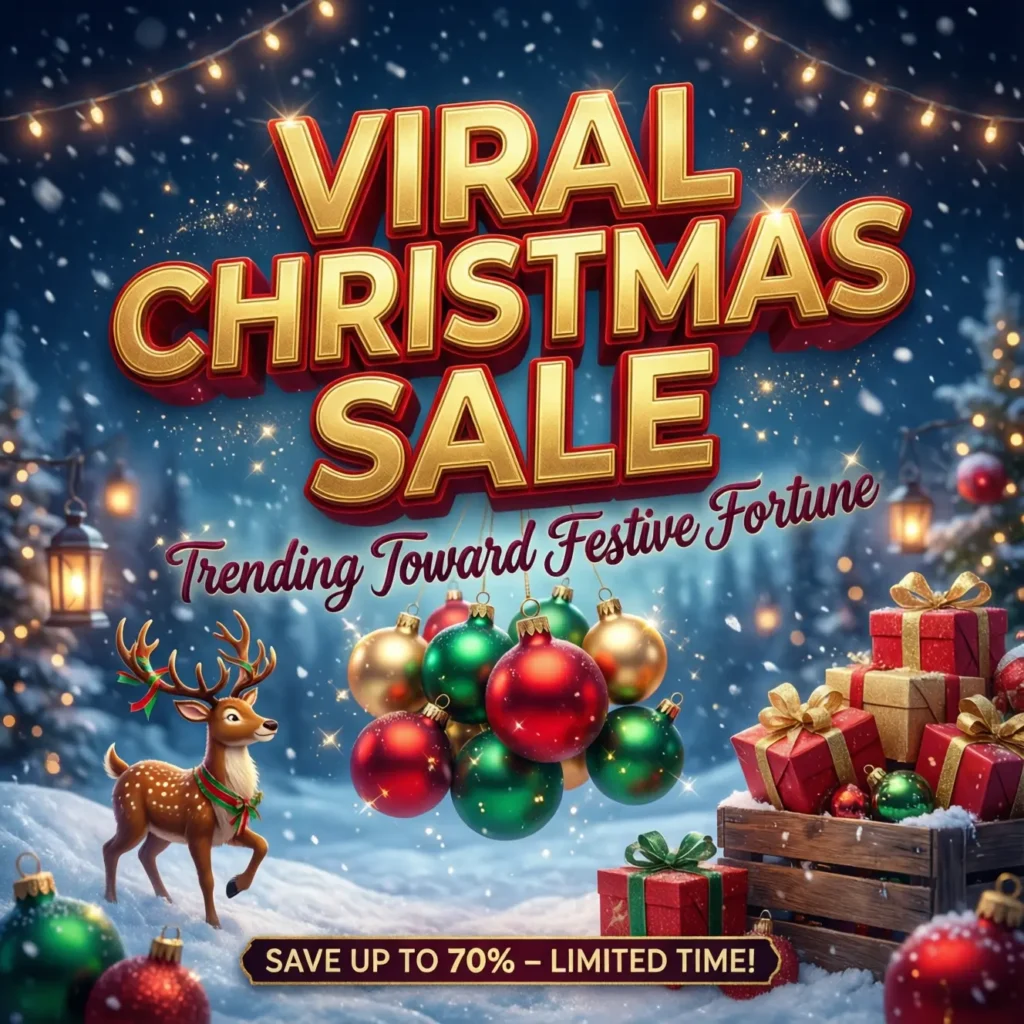Viral Christmas Sale Slogans: Trending Toward Festive Fortune