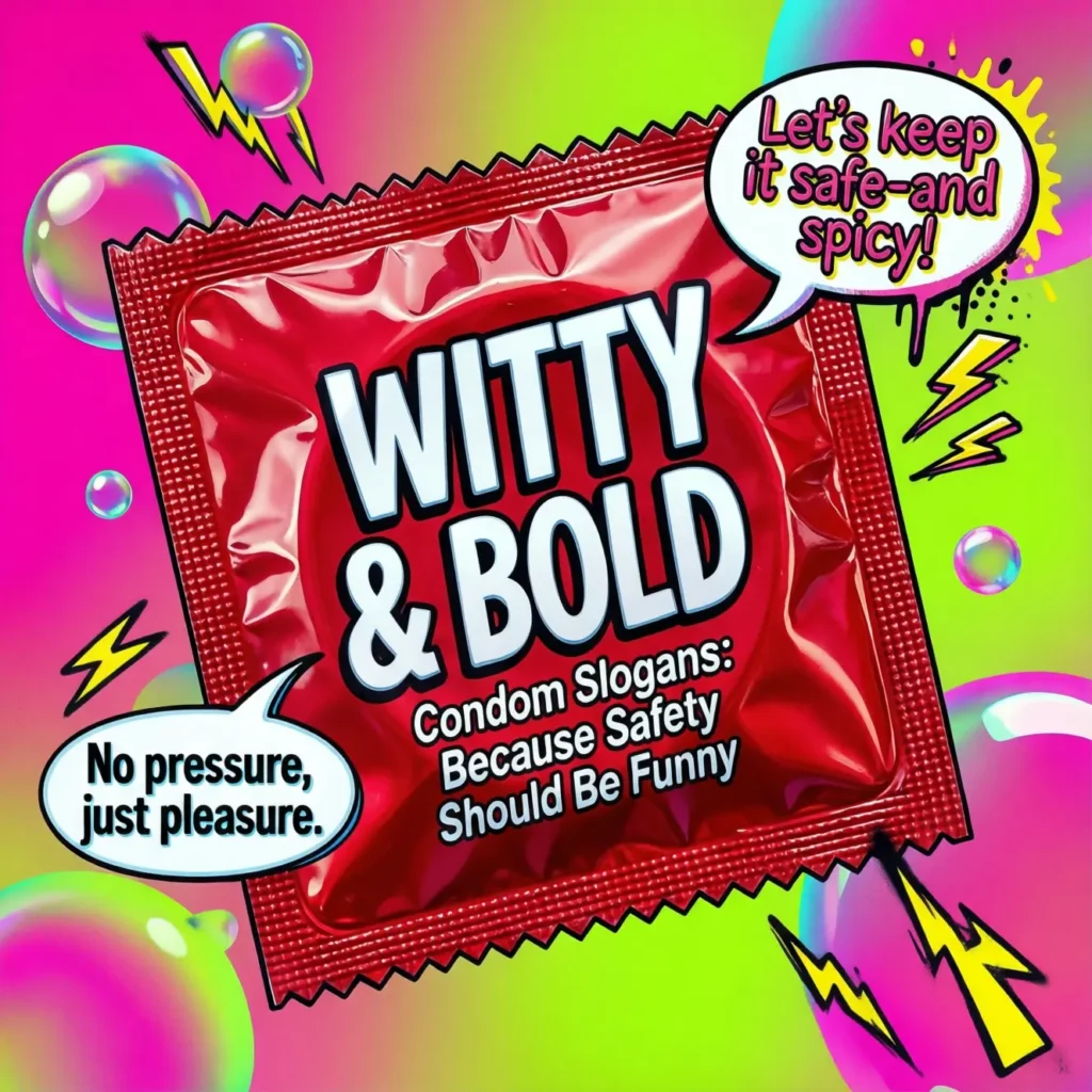 Witty and Bold: A Humorous Condom Slogans Tone