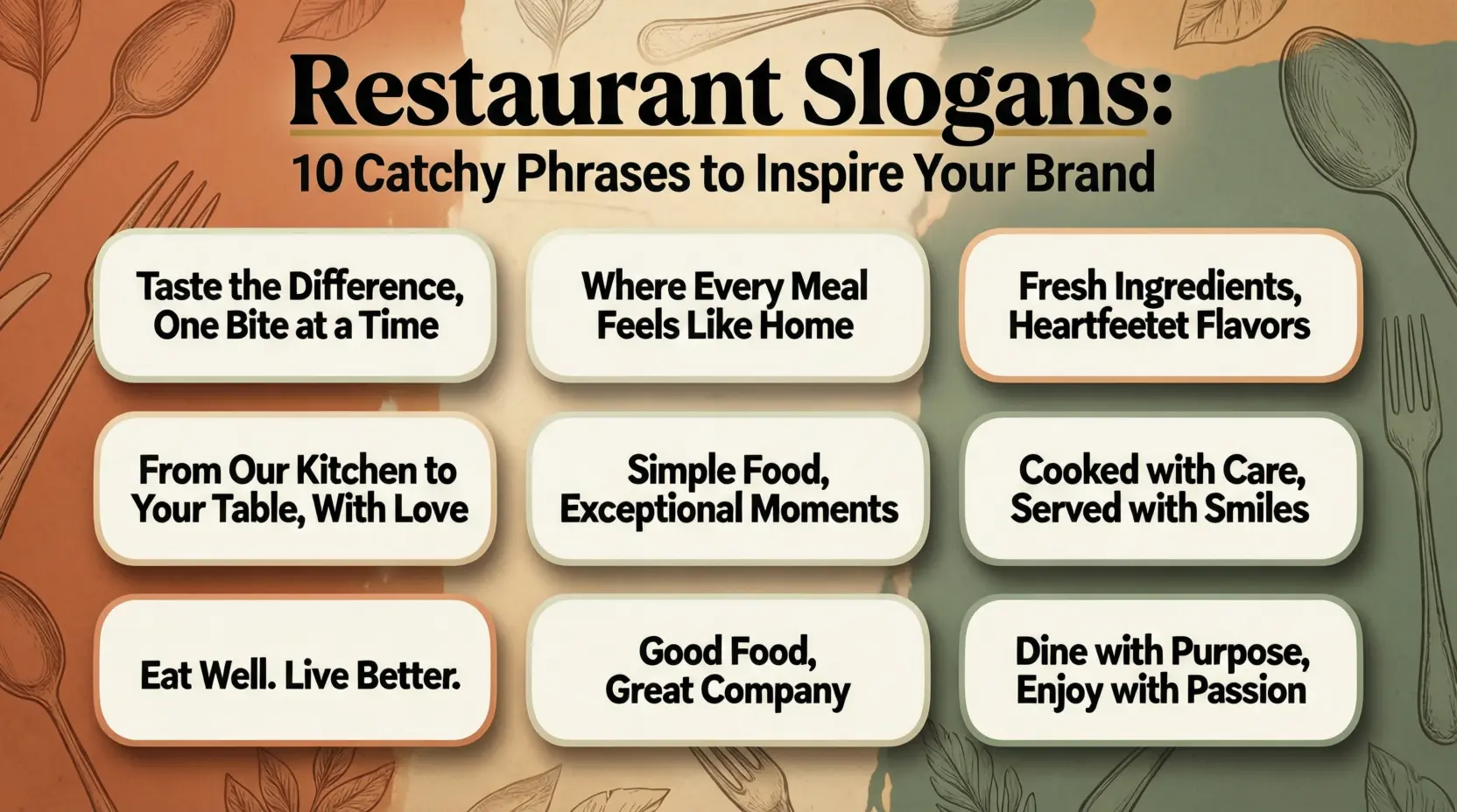 restaurant slogans list