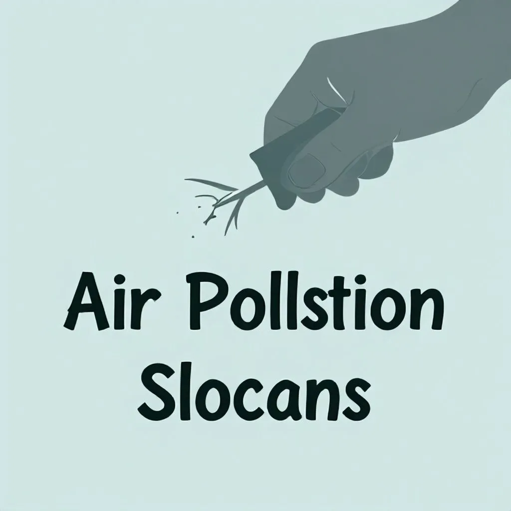 air pollution slogans