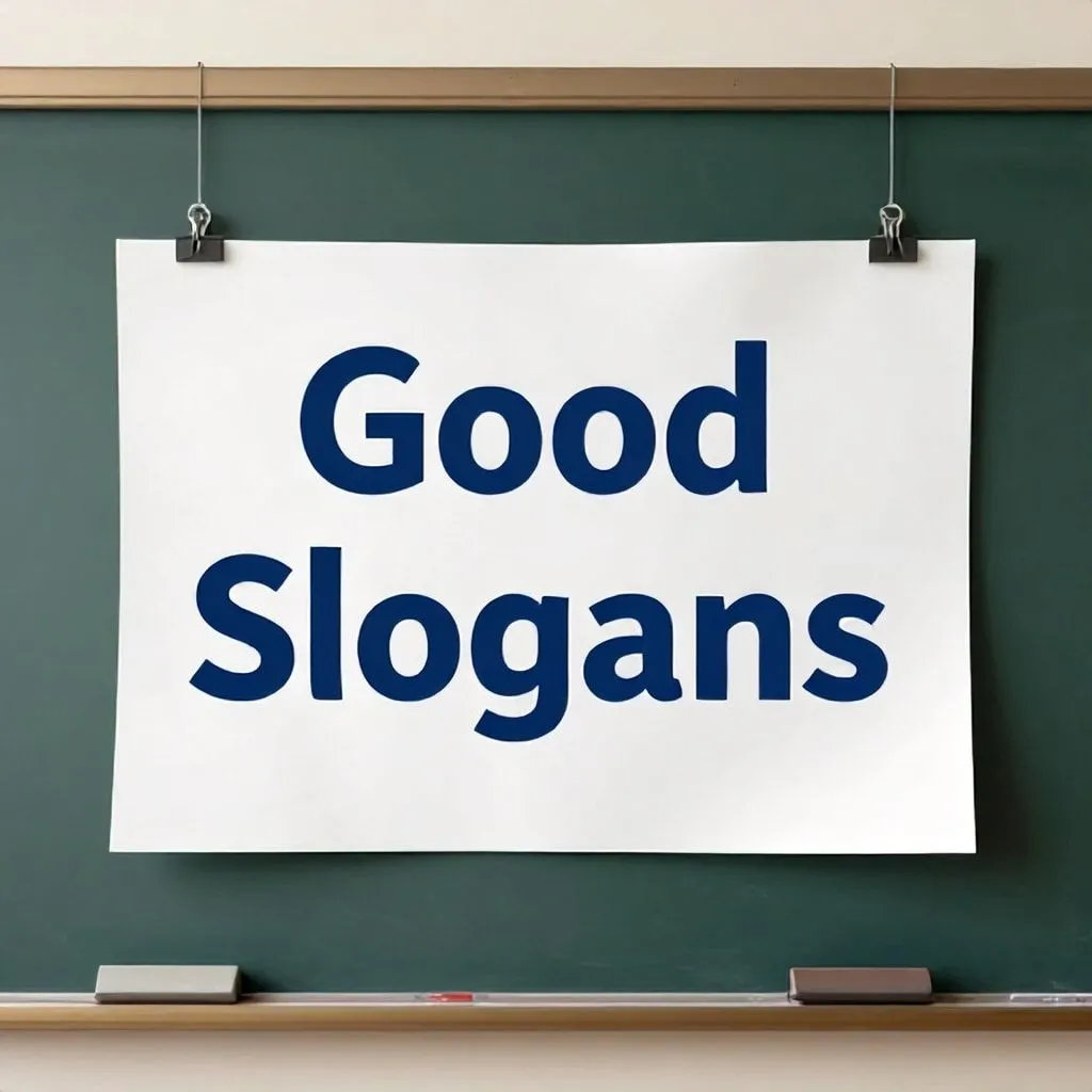 good slogans for president at school