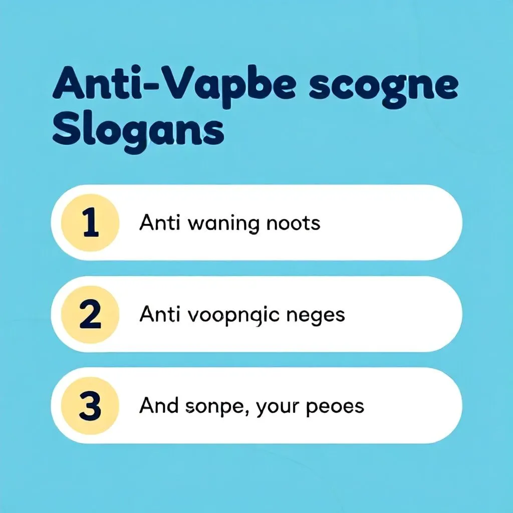 slogans to stop vaping