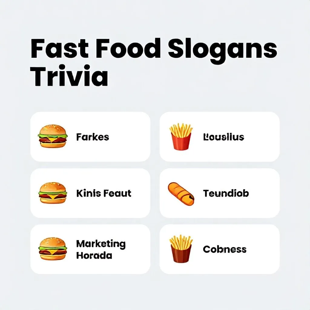 fast food slogans trivia