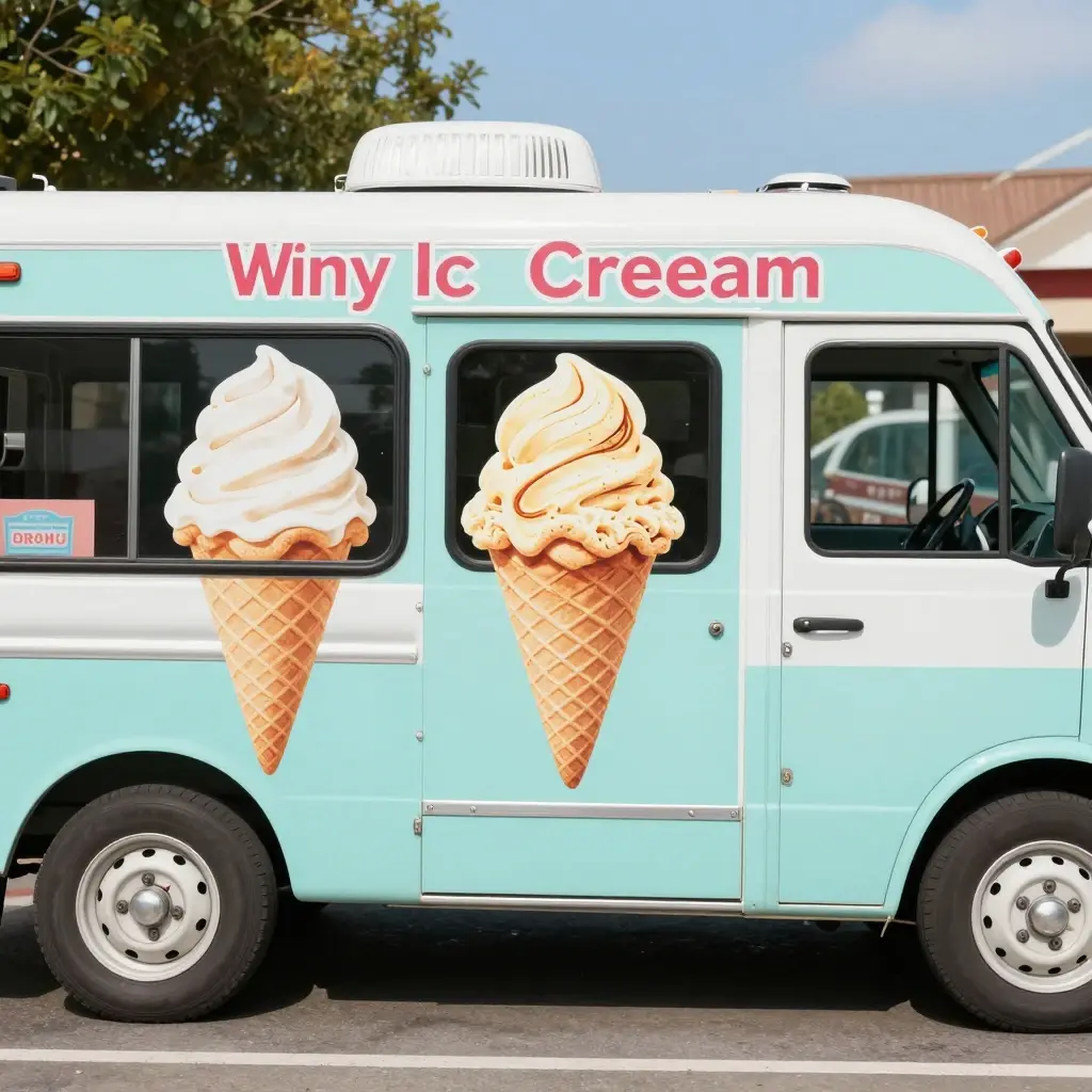 ice cream truck's slogan