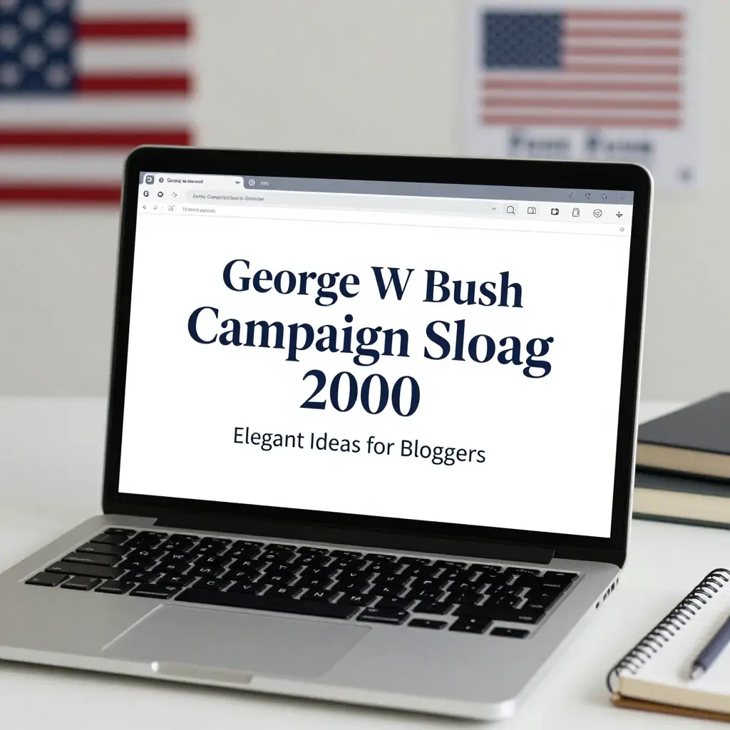 george w bush campaign slogan 2000