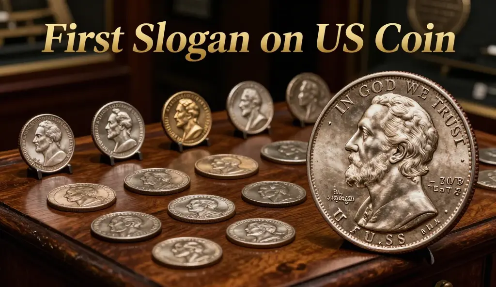 first slogan on us coin