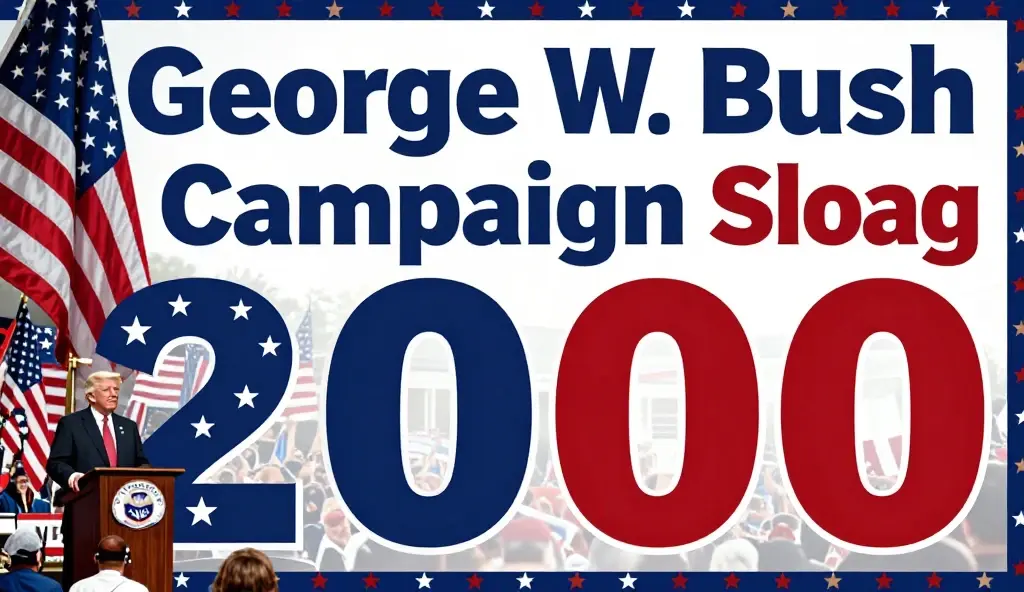 george w bush campaign slogan 2000
